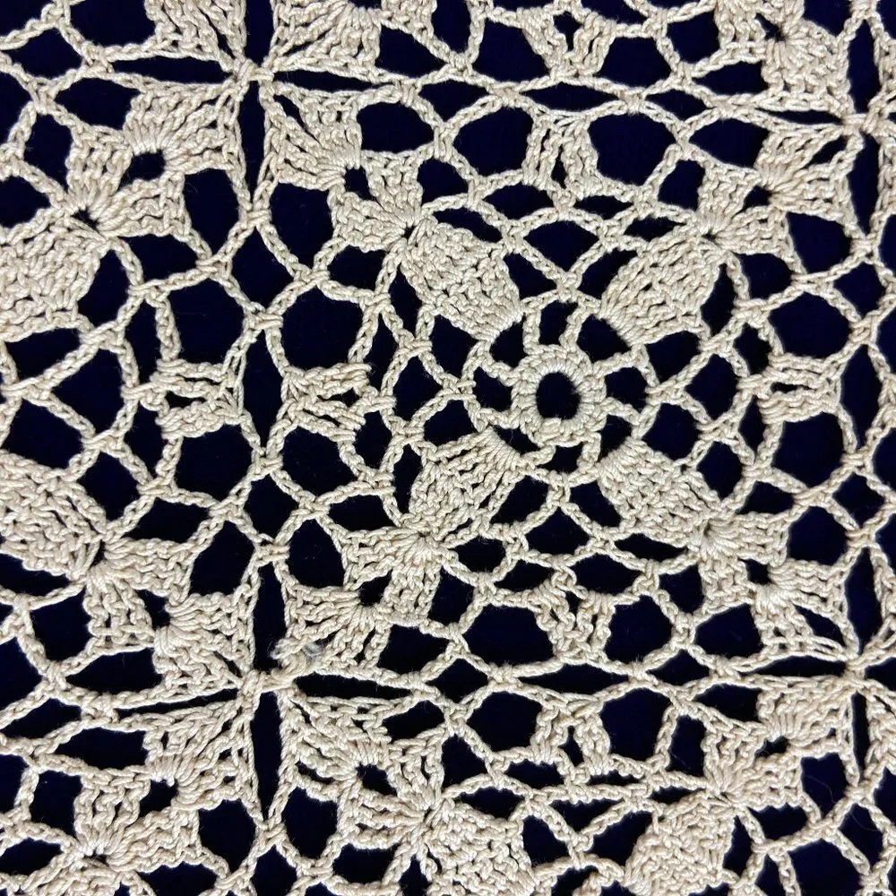 Vintage Bundle of 3  crochet serviettes